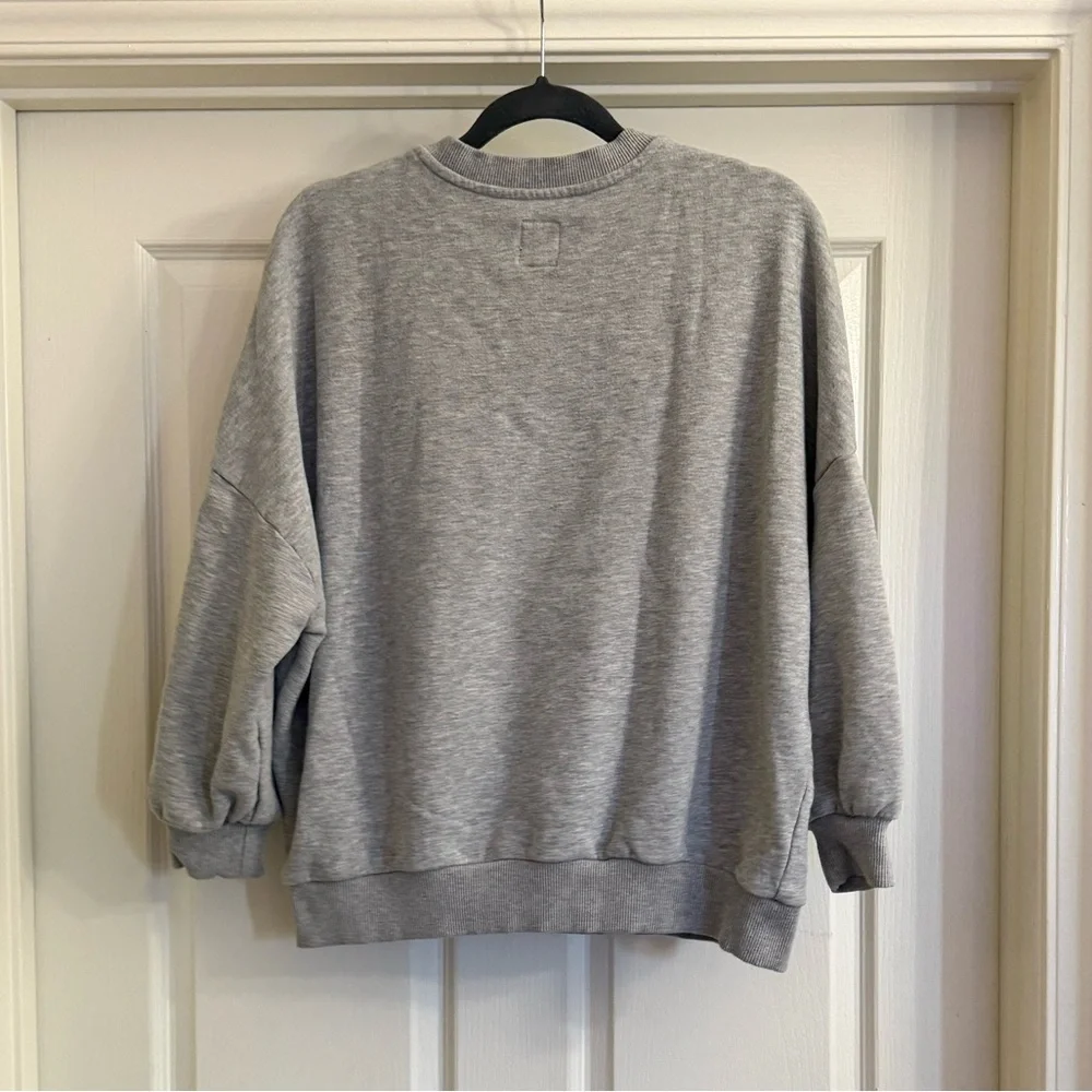 Classic Gray Women's Maternity Crew Neck, Size Small - Picture 2 of 3
